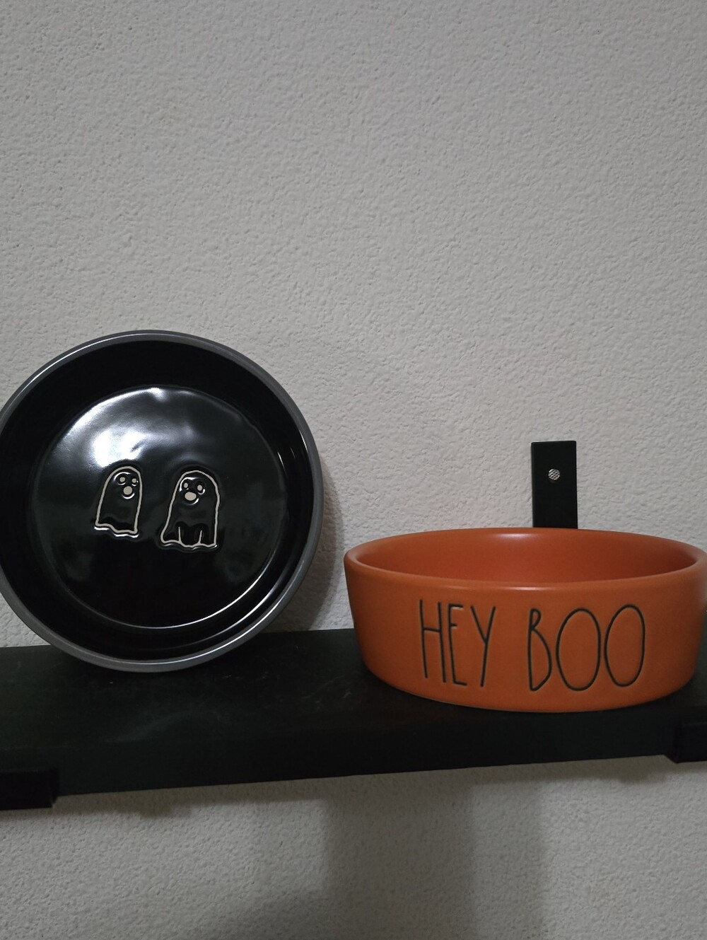 Rae Dunn Pet Bowls Rae Dunn Halloween Pet Cat Dog Bowl Spooky Hey Boo